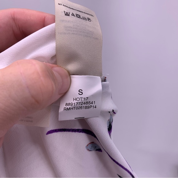 NEW Rachel Roy Cold Shoulder Long Sleeve Floral Blouse Size Small - Picture 10 of 11